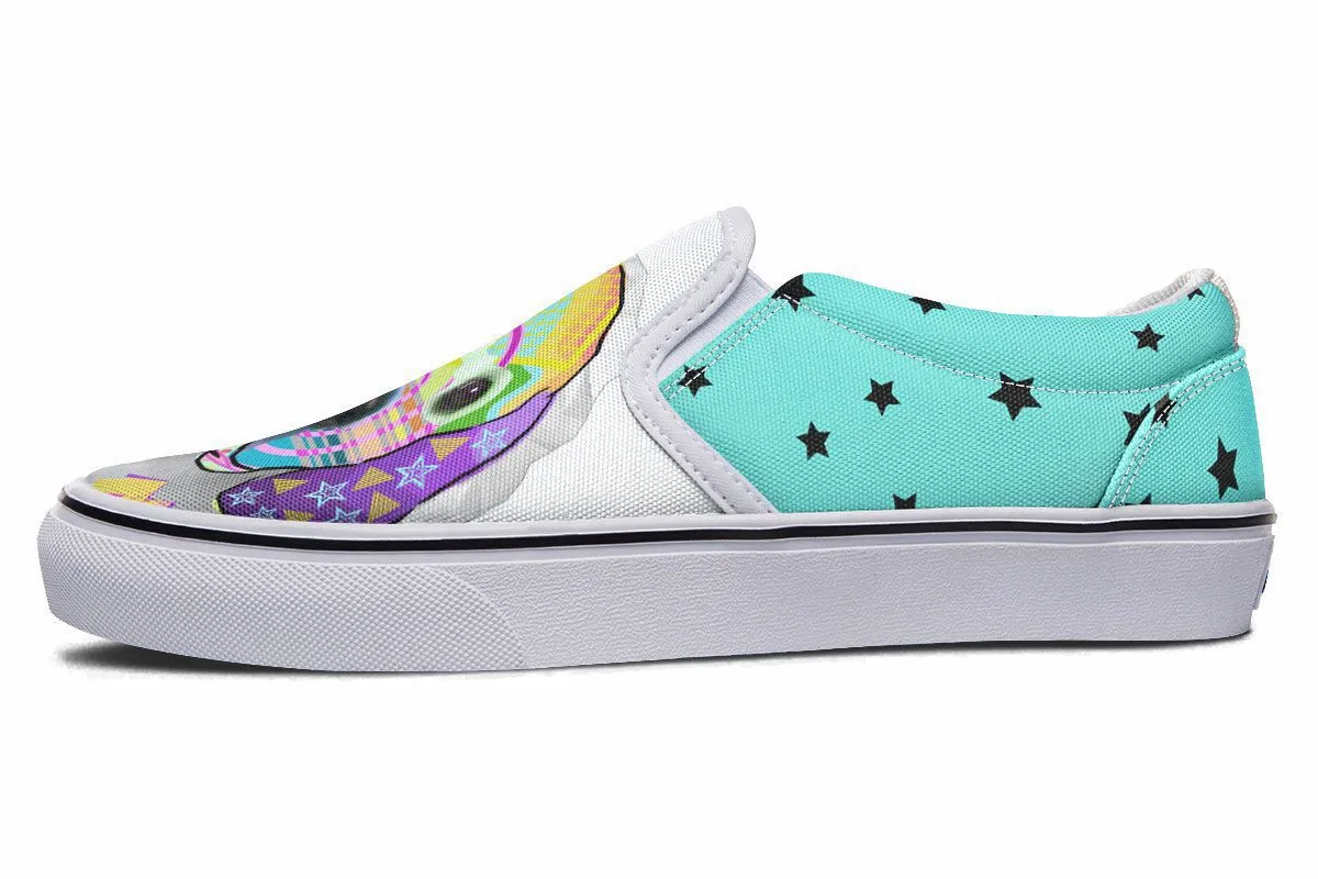 Collage Pup Golden Retreiver Slip-On Shoes